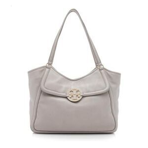 Tory Burch Amanda Easy Tote Light Gray MSRP $495